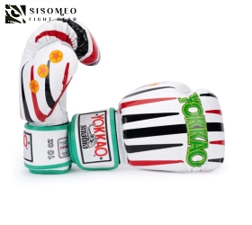 GĂNG MUAYTHAI YOKKAO REDGAMMON BOXING GLOVES WHITE