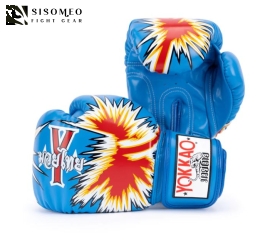 GĂNG MUAYTHAI YOKKAO SMASH BOXING GLOVES BLUE