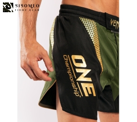 Venum X ONE FC Fightshorts - Venum Khaki - Black