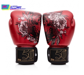 Găng BGV Fairtex Golden Jubilee Metallic Red Boxing Gloves