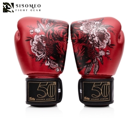 Găng BGV Fairtex Golden Jubilee Metallic Red Boxing Gloves