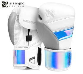 Găng Hayabusa T3 Boxing Gloves - White / Iridescent