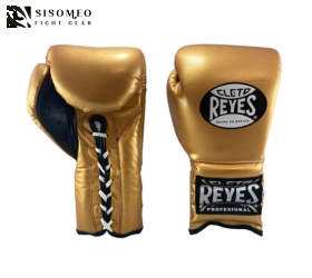 GĂNG BOXING CLETO REYES TRADITIONAL TRAINING GLOVES LACE UP GOLD