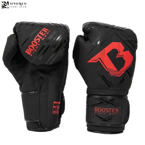 GĂNG TAY BOXING BOOSTER ALPHA - ĐEN ĐỎ