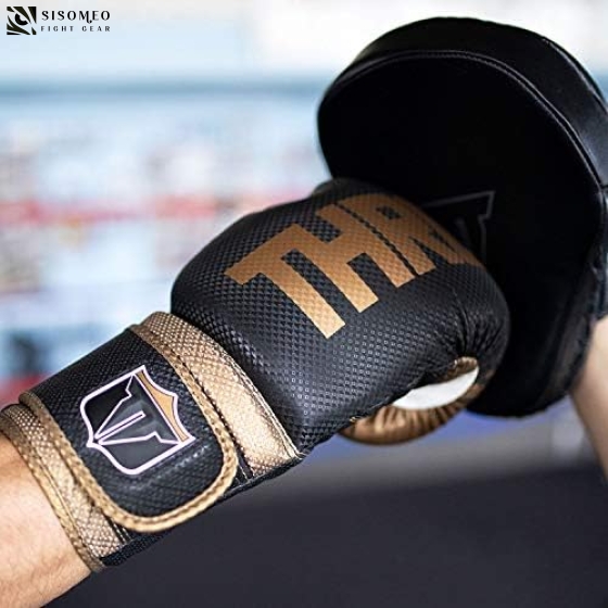 Găng Boxing Throwdown Cacbon Black/Gold