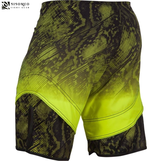 Venum Fusion Fight Shorts Black Yellow