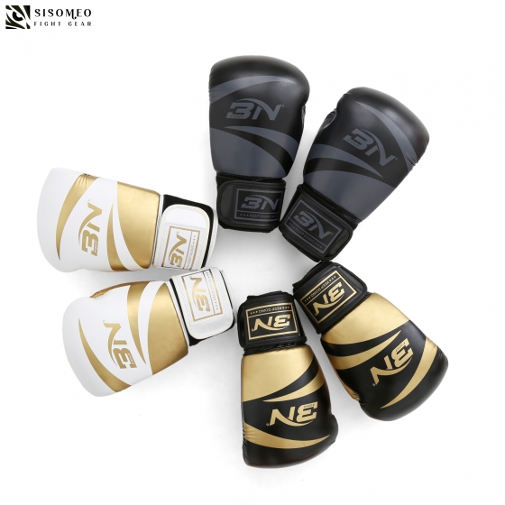 Găng Tay Boxing BN - Đen /Xám ( màu mới )