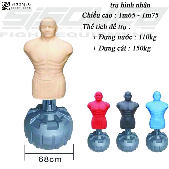 Trụ Bao Đấm Đứng Body Standing Punching Bag ( Bao cát hình người )