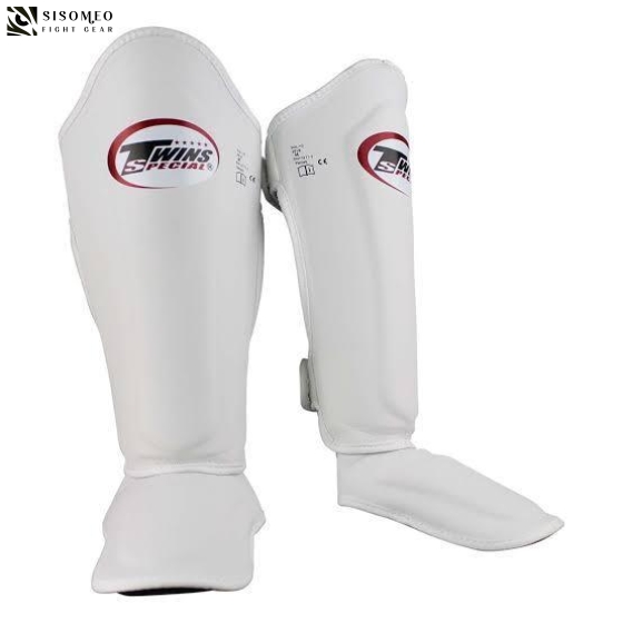 TWINS SHIN GUARDS DOUBLE PADDED BLACK SGL 10 